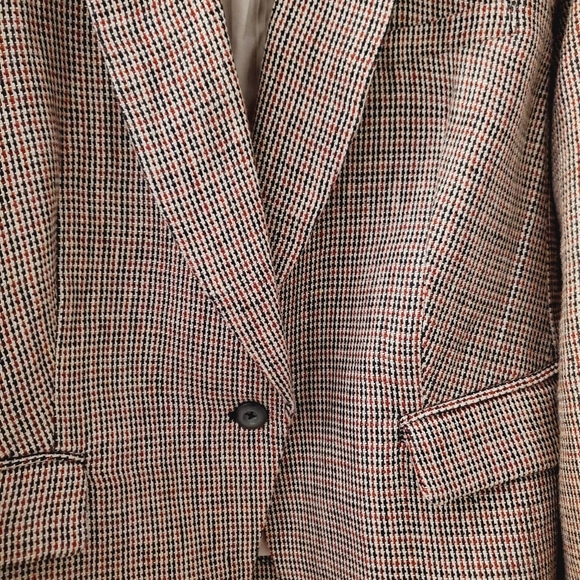 New Free People Chess Linen Oversized Blazer Garnet Medium - Picture 3 of 9